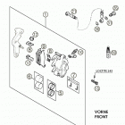 640 LC4 ENDURO Тормозной механизм передний