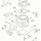 300 MXC Cylinder, cylinder head 250 / 300