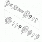 525 SX, MXC, EXC RACING Transmission i - main shaft 450 / 525 mxc usa