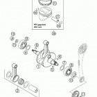 400 LS-E/MIL Crankshaft, piston 400 ls-e / mil