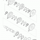 250 EXC RACING Transmission ii - countershaft 450 / 525 sx