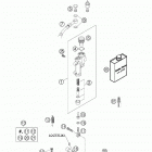 125/200 EXC Rear brake control 125 / 200