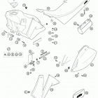 640 LC4 ENDURO Tank, seat, cover 640