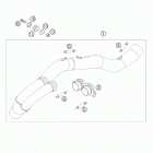 450 SUPERMOTO FACTORY REPLICA Exhaust pipe 450