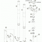 125/200 EXC Передняя вилка 125 / 200 exc