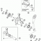 660 SUPERMOTO FACTORY REPLICA Crankshaft, piston 660