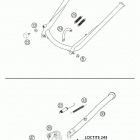 625 SXC Center stand, side stand 625