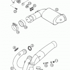 400 LS-E/MIL Pipes, pre silencer 400 ls-e / mil
