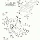 660 SUPERMOTO FACTORY REPLICA Frame, sub frame 660
