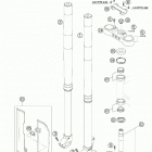 125/200 EXC Передняя вилка 125 / 200 sx