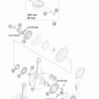 400 EXC RACING Crankshaft, piston 400