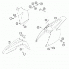 450 SUPERMOTO FACTORY REPLICA Mask, fenders 450
