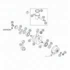 105 SX Crankshaft, piston 105