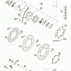 625 SXC Rear wheel 625
