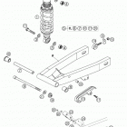 50 SX PRO JUNIOR LC Swingarm, shock absorber 50 junior lc