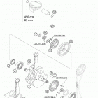 450 SUPERMOTO FACTORY REPLICA Crankshaft, piston 450