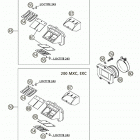 125/200 SX, MXC, EXC Reed valve case 125 / 200