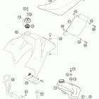 660 SUPERMOTO FACTORY REPLICA Tank, seat, cover 660