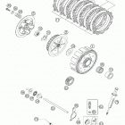 125/200 SX, MXC, EXC Clutch 125 / 200