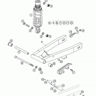 50 SX PRO JUNIOR LC, 50 SX PRO SENIOR LC Swingarm, shockabsorber 50 junior lc