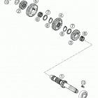 625 SXC Transmission i - main shaft 625