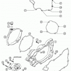 125/200 SX, MXC, EXC Clutch cover 125 / 200