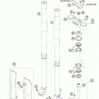 250/300 MXC, EXC Передняя вилка