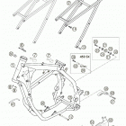 250 EXC RACING, 450/525 SX, MXC, EXC RACING Frame, sub frame 250 / 450 / 525