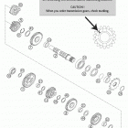125/200 SX, MXC, EXC Transmission ii - countershaft 125 / 200 sx, 200 mxc