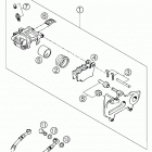 125/200 SX, MXC, EXC Brake caliper rear 125 / 200 mxc, exc