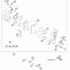 85 SX Brake caliper front formula 85