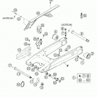640 DUKE II Swingarm, chain guard 640