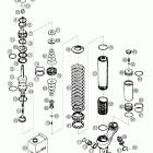 625 SXC Wp zerlegt shock absorber wp disassembled