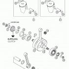 250/300 MXC, EXC Crankshaft, piston 250 / 300
