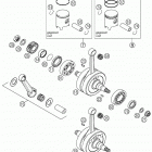 125/200 SX, MXC, EXC Crankshaft, piston 125 / 200
