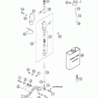 625 SXC Rear brake control 625