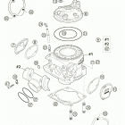 250 SX Cylinder, cylinder head 250 sx