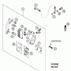 250 SX Brake caliper front 250