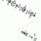 660 SUPERMOTO FACTORY REPLICA Transmission i - main shaft 660