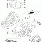 125/200 SX, MXC, EXC, SGP-GS Engine case with oilpump 200