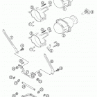 640 DUKE II Head light, support 640