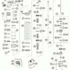 250/300/380 SX, MXC, EXC Shock absorber wp disassembled 125-380