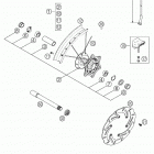 250/300/380 SX, MXC, EXC Front wheel sx 125-380