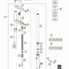 50 SX PRO JUNIOR LC, 50 SX PRO SENIOR LC Передняя вилка marzocchi 50 senior lc