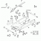 640 DUKE II Swingarm, chain guard 640