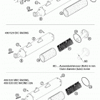 400/520 SX, MXC, EXC RACING Exhaust silencer 400 / 520
