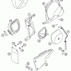 250/300/380 SX, MXC, EXC Air filter box 125-380