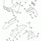 640 LC4 ADVENTURE Mask, fenders 640