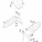 660 SUPERMOTO FACTORY REPLICA Mask, fenders 660