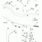 250/300/380 SX, MXC, EXC Handlebar, controls 250 / 300 / 380